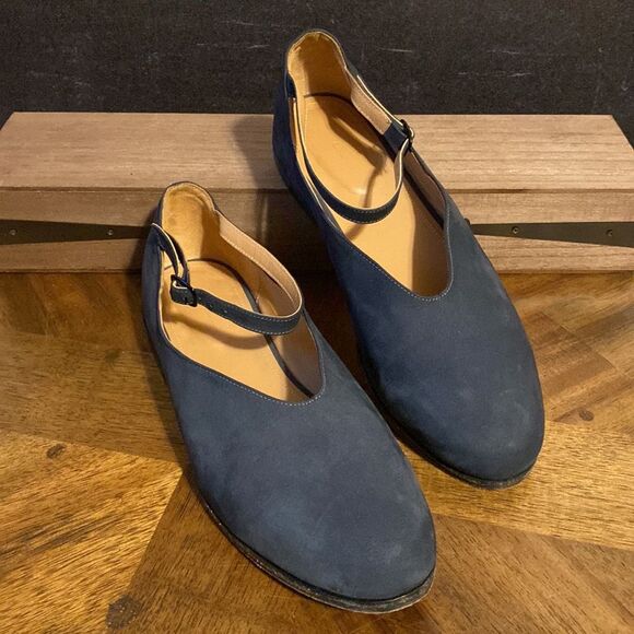Anthro x The Palatines Suede Flats 7 - Picture 2 of 8
